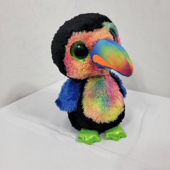 TySilk Beanie Boos 9" “BEAKS” the Toucan Plush Stuffed Animal - Picture 1 of 8